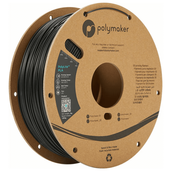 POLYMAKER PolyLite PLA 1,75 mm Crna 3D filament 0