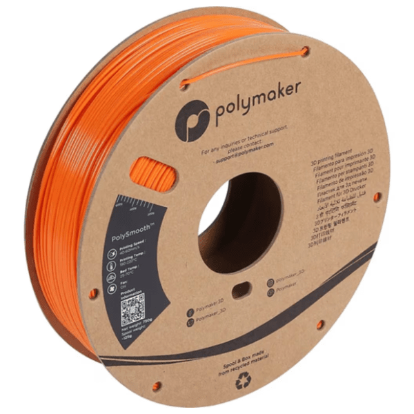 POLYMAKER Polysmooth 1,75 mm Orange 3D filament 0
