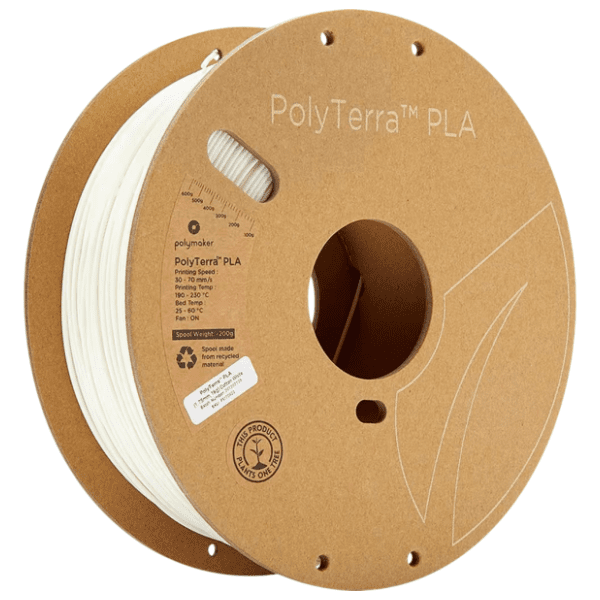 POLYMAKER PolyTerra PLA 1,75 mm Cotton White 3D filament 0