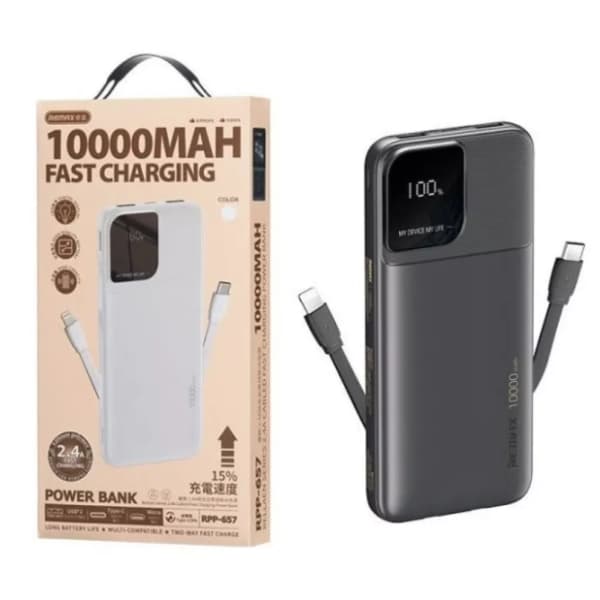 REMAX RPP-657 10000mAh crni power bank 1
