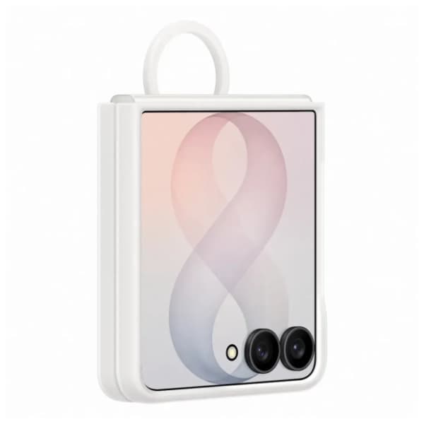 SAMSUNG Ring silikonska magnetna maska za Galaxy Z Flip8 Cream 1