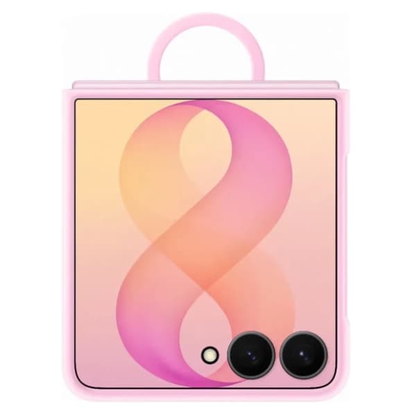 SAMSUNG Ring silikonska magnetna maska za Galaxy Z Flip8 Pink 2