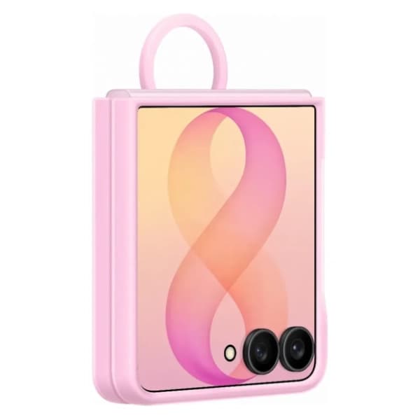SAMSUNG Ring silikonska magnetna maska za Galaxy Z Flip8 Pink 3