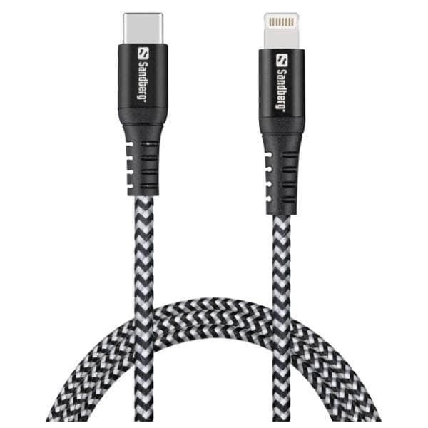 SANDBERG konverter kabl USB-C na Lightning (m/m) Survivor (441-55) 1m 0