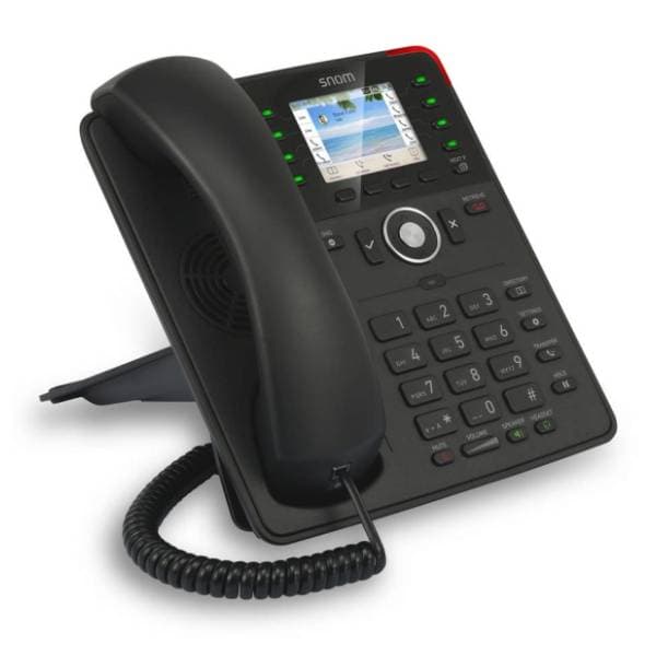 SNOM D735B IP crni žični fiksni telefon 3
