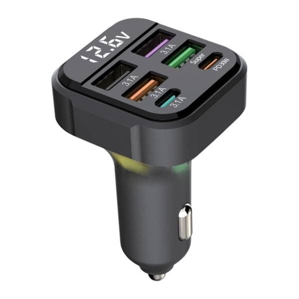 SUPERIOR auto punjač K35 5V 3.1A/ PD 30W 0
