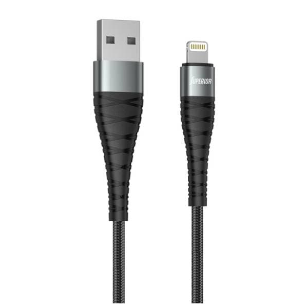 SUPERIOR konverter kabl USB-A na Lightning CO-BX32 (5A) 1m crni 1