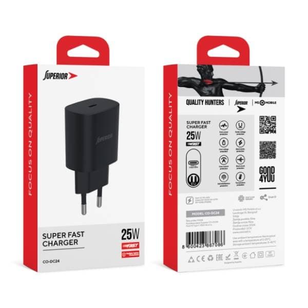 SUPERIOR punjač CO-DC24 25W PD USB-C 2