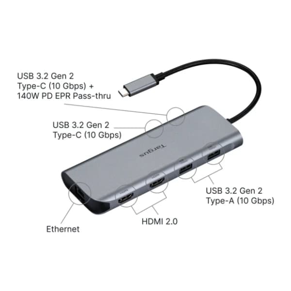 TARGUS Docking station USB-C Dual HDMI 4K (DOCK427GL) 2
