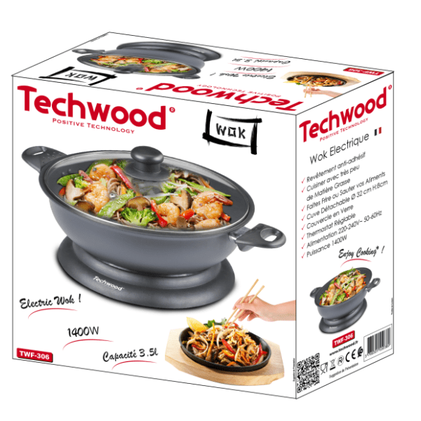 TECHWOOD električni vok TWF-306 1