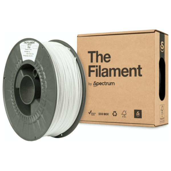 TheFilament PLA 1,75 mm Traffic White 3D filament 2