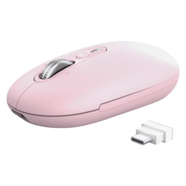 TRUST bežični miš Seron Slim Hyperscroll roze 3