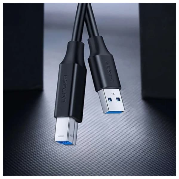 UGREEN konverter kabl USB-A 3.0 na USB-B 3.0 (m/m) US210 1m crni 1