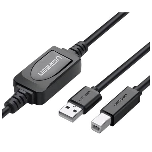 UGREEN konverter kabl USB-A 2.0 na USB-B 2.0 (m/m) 10m crni 0