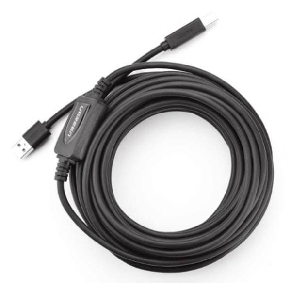UGREEN konverter kabl USB-A 2.0 na USB-B 2.0 (m/m) 10m crni 1