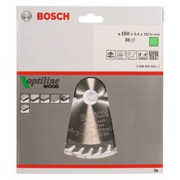 BOSCH Optiline Wood list testere 150mm 2608640593 1