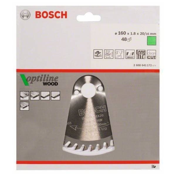BOSCH Optiline Wood list testere 160mm 2608641172 1