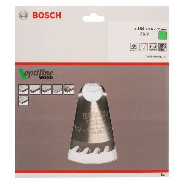 BOSCH Optiline Wood list testere 184mm 2608640611 1
