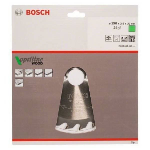 BOSCH Optiline Wood list testere 190mm 2608640615 1