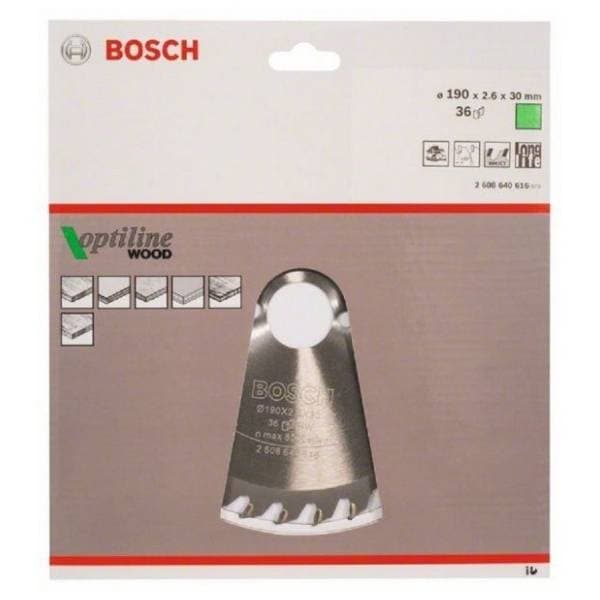 BOSCH Optiline Wood list testere 190mm 2608640616 1