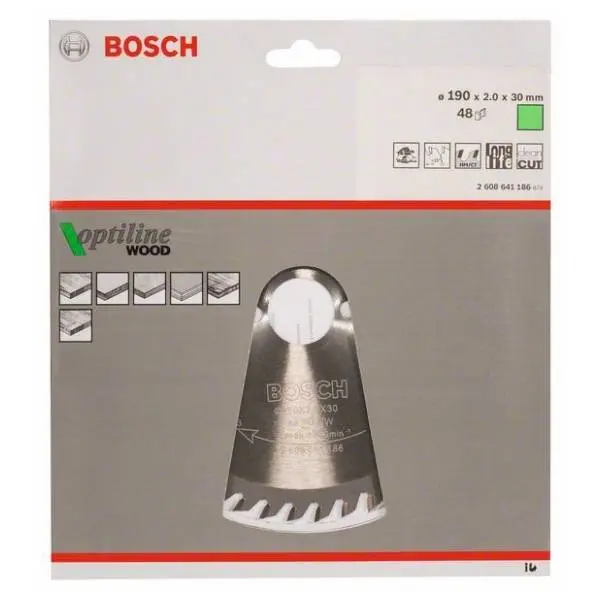 BOSCH Optiline Wood list testere 190mm 2608641186 1