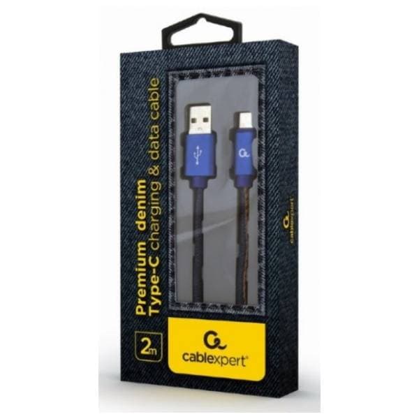 GEMBIRD kabl USB-A na USB-C (m/m) CC-USB2J-AMCM-2M-BL 2m denim blue 1
