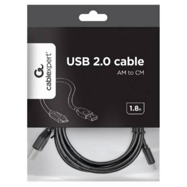 GEMBIRD kabl USB-A na USB-C (m/m) CCP-USB2-AMCM-6 1.8m crni 3