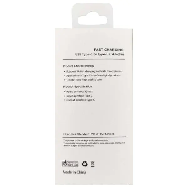 GEMBIRD kabl USB-C 3.0 (3A PD) CCP-AMCM-AMCM-1.0w 1m beli 1
