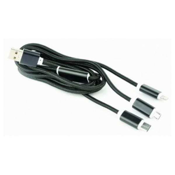 GEMBIRD kabl USB na USB-C + Micro USB + Lightning (m/m+m+m) CC-USB2-AM31-1M 0