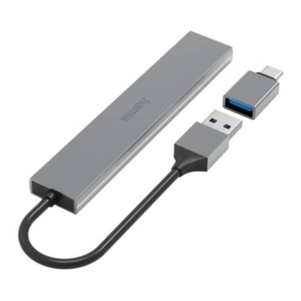 HAMA USB Hub 4-in-1 Ultra-Slim (200141) 1