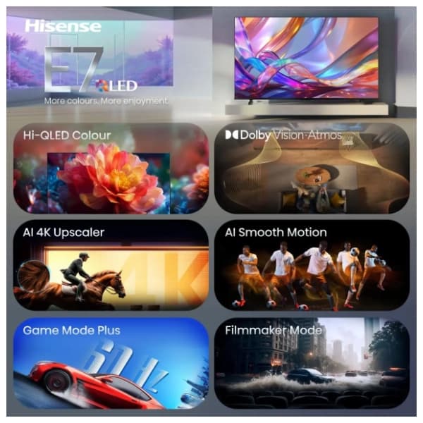 HISENSE Hi-QLED televizor 75'' 4K 75E7S 4