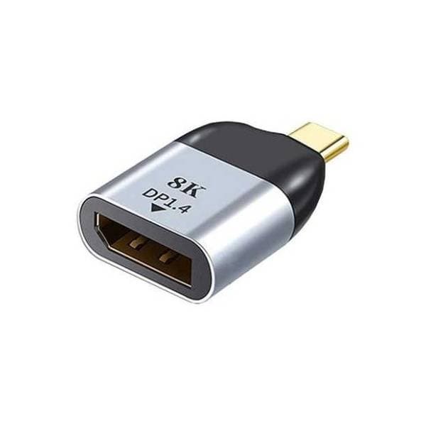 KETTZ adapter USB-C (m) na DisplayPort 1.4 (ž) KT-C2DP.11 sivi 0