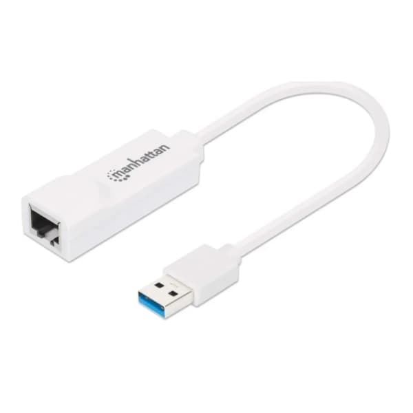 MANHATTAN adapter USB-A 3.0 (m) na RJ-45 (ž) 506847 beli 0