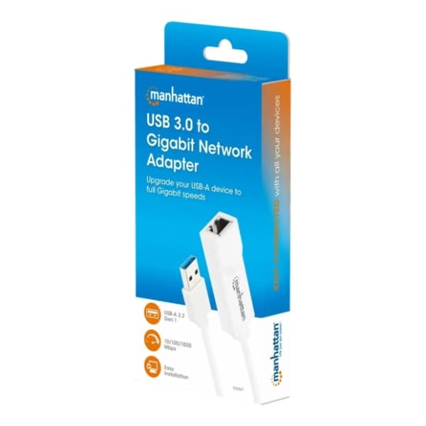 MANHATTAN adapter USB-A 3.0 (m) na RJ-45 (ž) 506847 beli 4