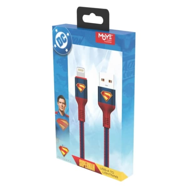 MOYE kabl USB-A na Lightning (m/m) Superman 1m 6