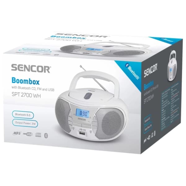 SENCOR SPT 2700 WH radio CD plejer 2