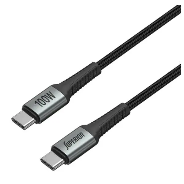 SUPERIOR kabl USB-C SU-K103 Fast (100W 5A) 1m Grey 0
