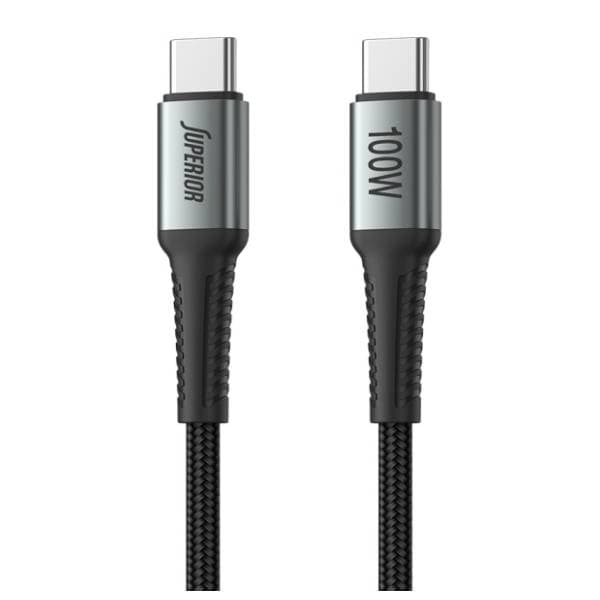 SUPERIOR kabl USB-C SU-K110 Fast (100W 5A) 2m Grey 1