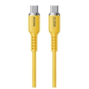 wekome-kabl-usb-c-wdc-11-za-superbrzo-punjenje-100w480mbps-12m-zuti-akcija-cena