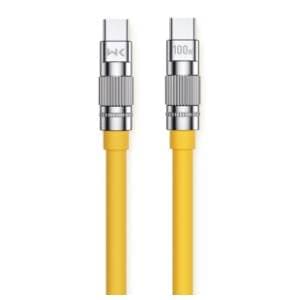 wekome-kabl-usb-c-wdc-188-za-superbrzo-punjenje-100w-1m-zuti-akcija-cena